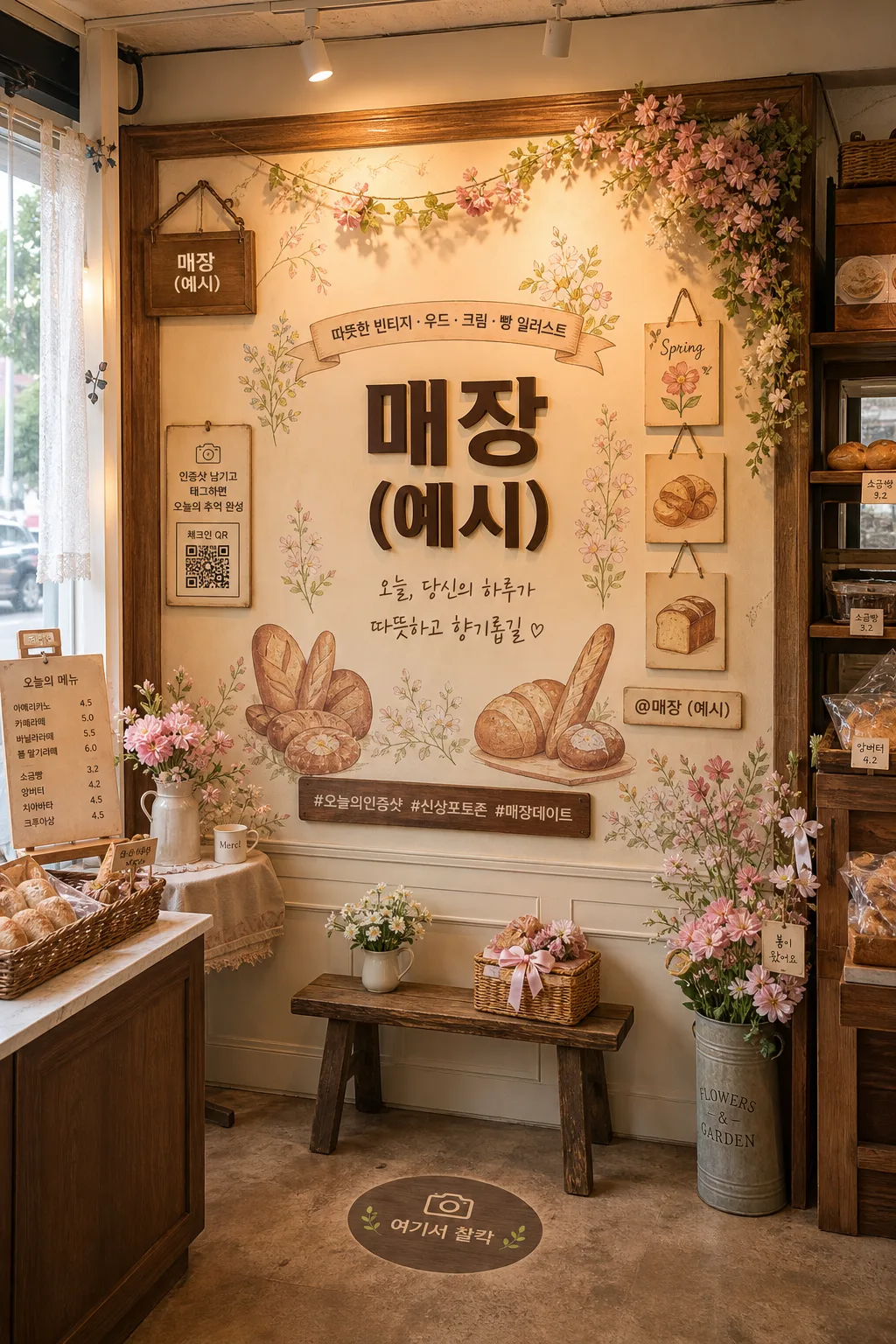 인스타 인증샷 매장 포토존 Prompt preview