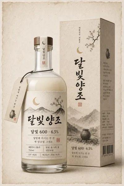 막걸리·전통주 라벨·패키지 디자인 AI 프롬프트 미리보기