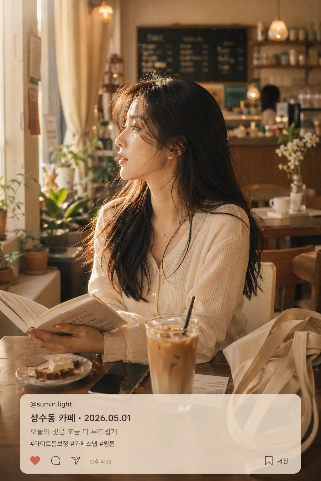 한국 인스타 라이트룸 보정 톤 Prompt preview