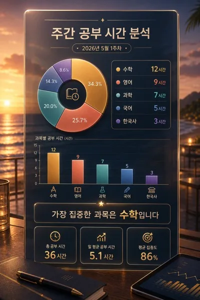 노을 공부분석 AI 프롬프트 미리보기