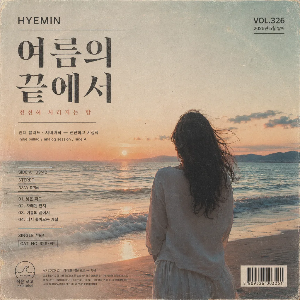 앨범 커버 인디 LP (싱글·EP 커버 디자인) Prompt preview
