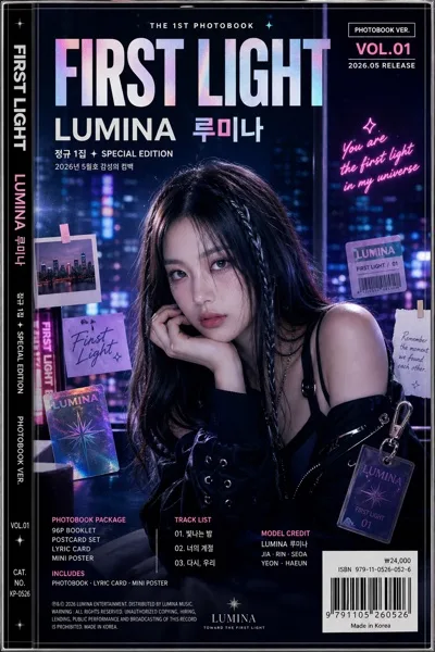 K-pop 포토북 앨범 자켓 AI 프롬프트 미리보기