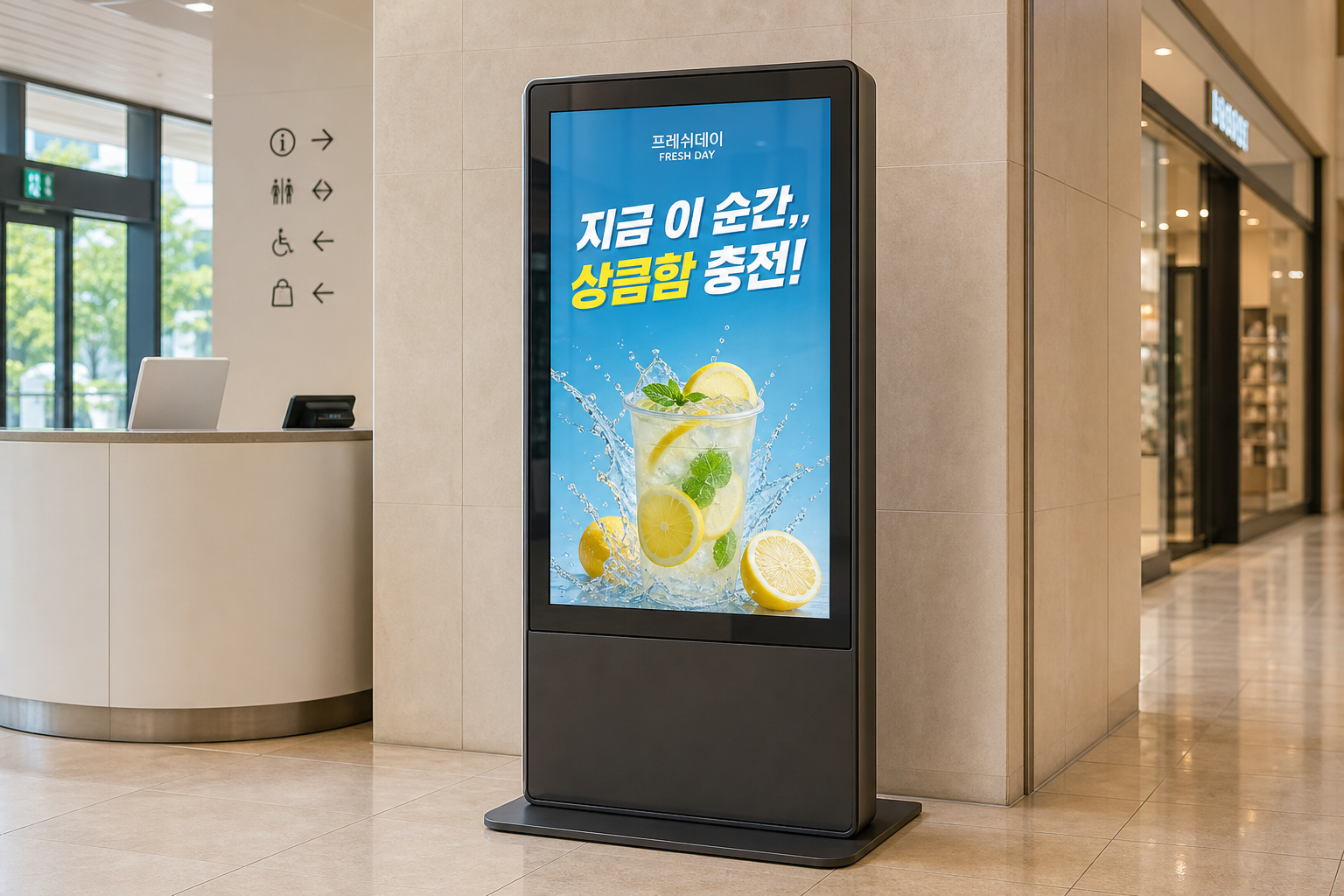 키오스크 광고 미리보기
