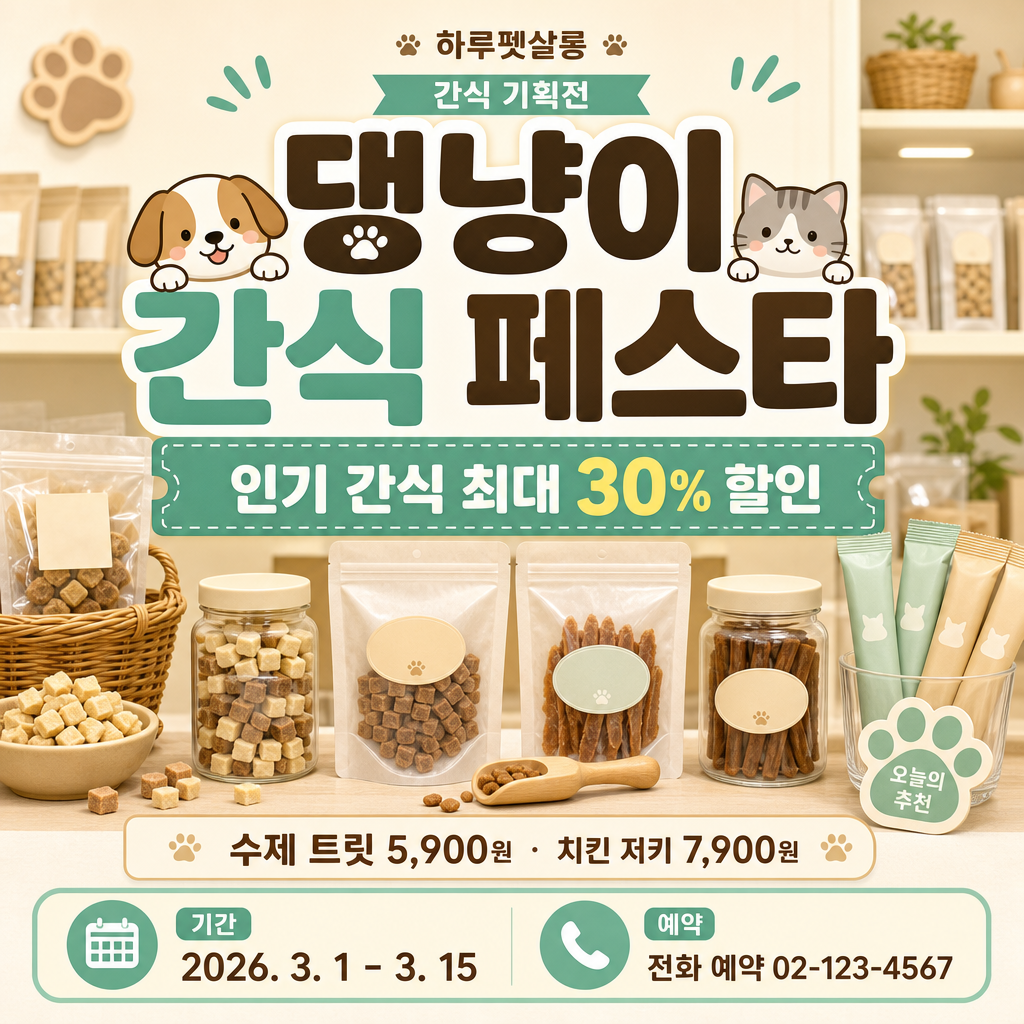 펫간식 기획전 미리보기