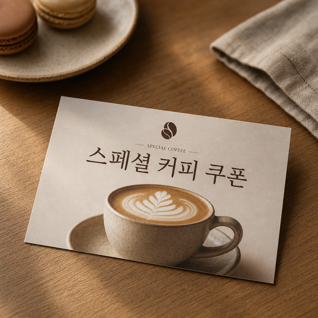 카페 쿠폰 카드 미리보기