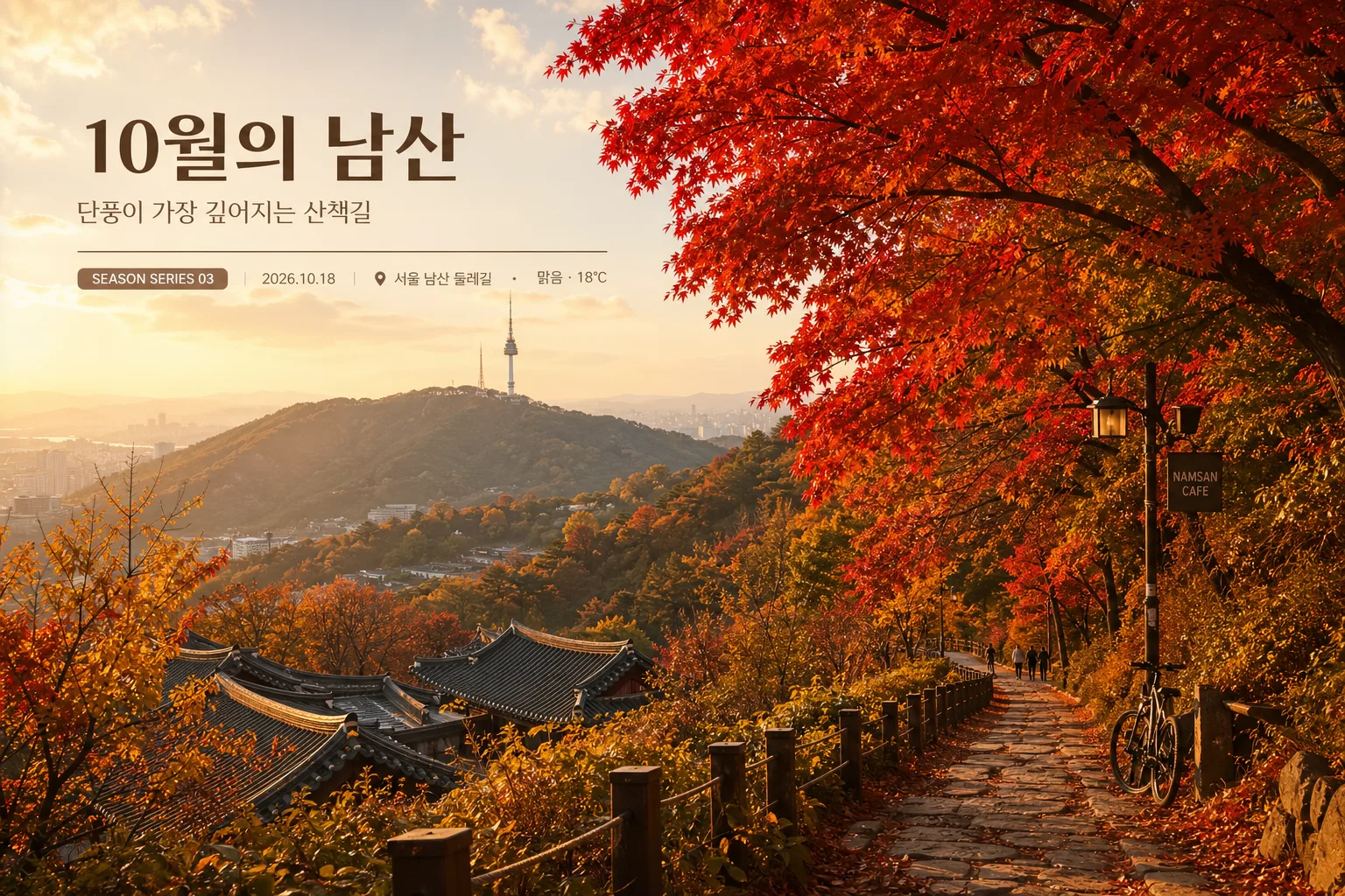 시즌 풍경 사진 시리즈 (봄·여름·가을·겨울) 提示詞預覽