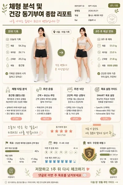 다이어트 모티베이션 분석 리포트 AI 프롬프트 미리보기