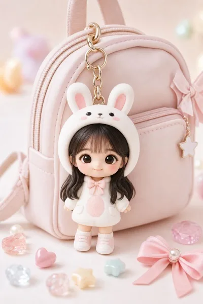 동물 키링 피규어 변신 AI 프롬프트 미리보기