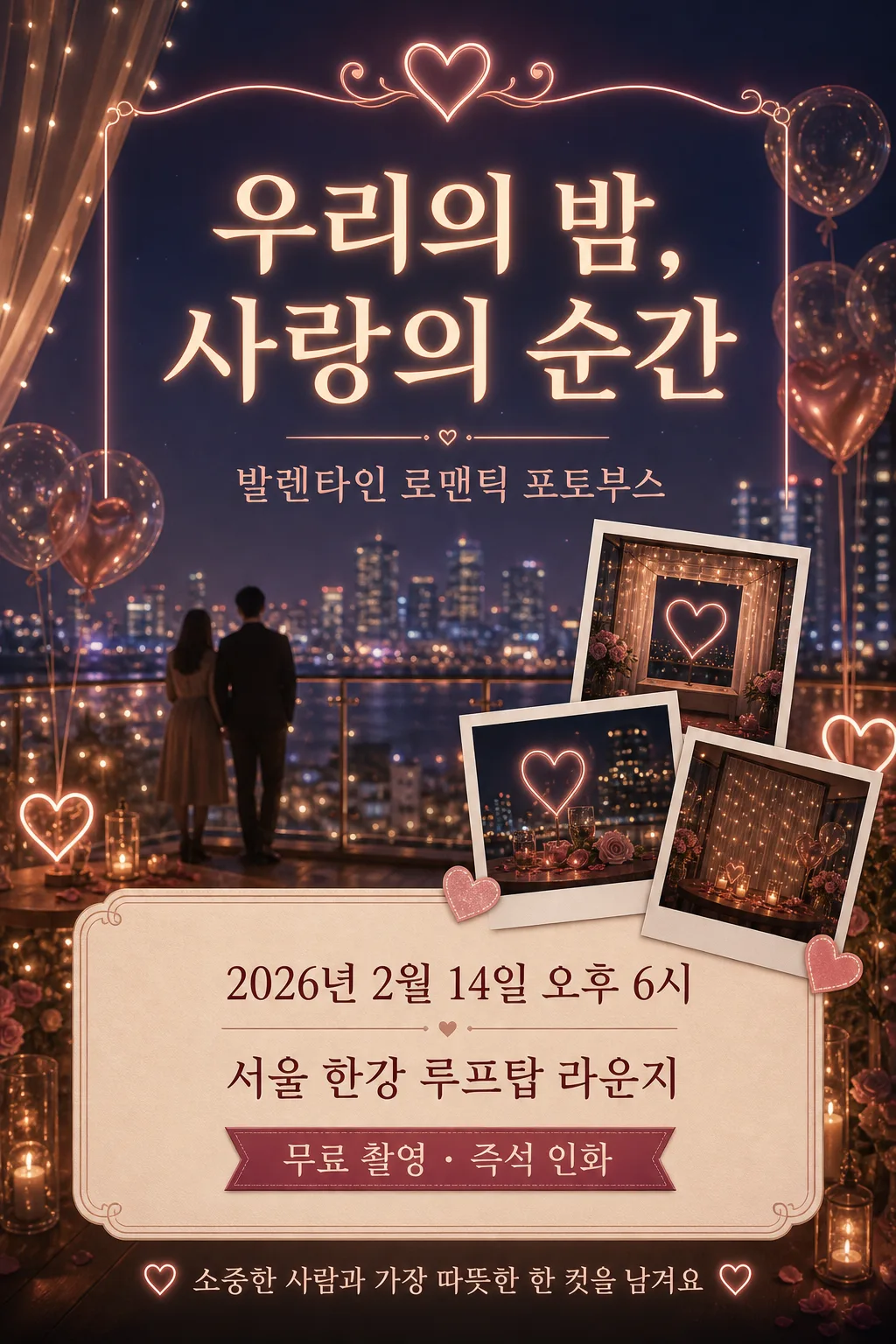 로맨틱 포토부스 プロンプトのプレビュー
