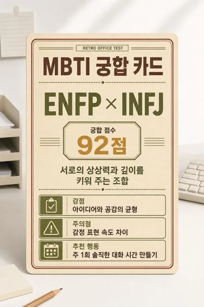 복고궁합카드 AI 프롬프트 미리보기