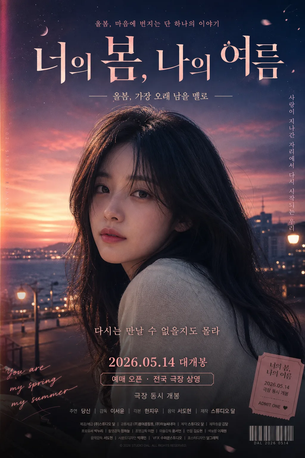 본인 영화 포스터 멜로 컷 プロンプトのプレビュー