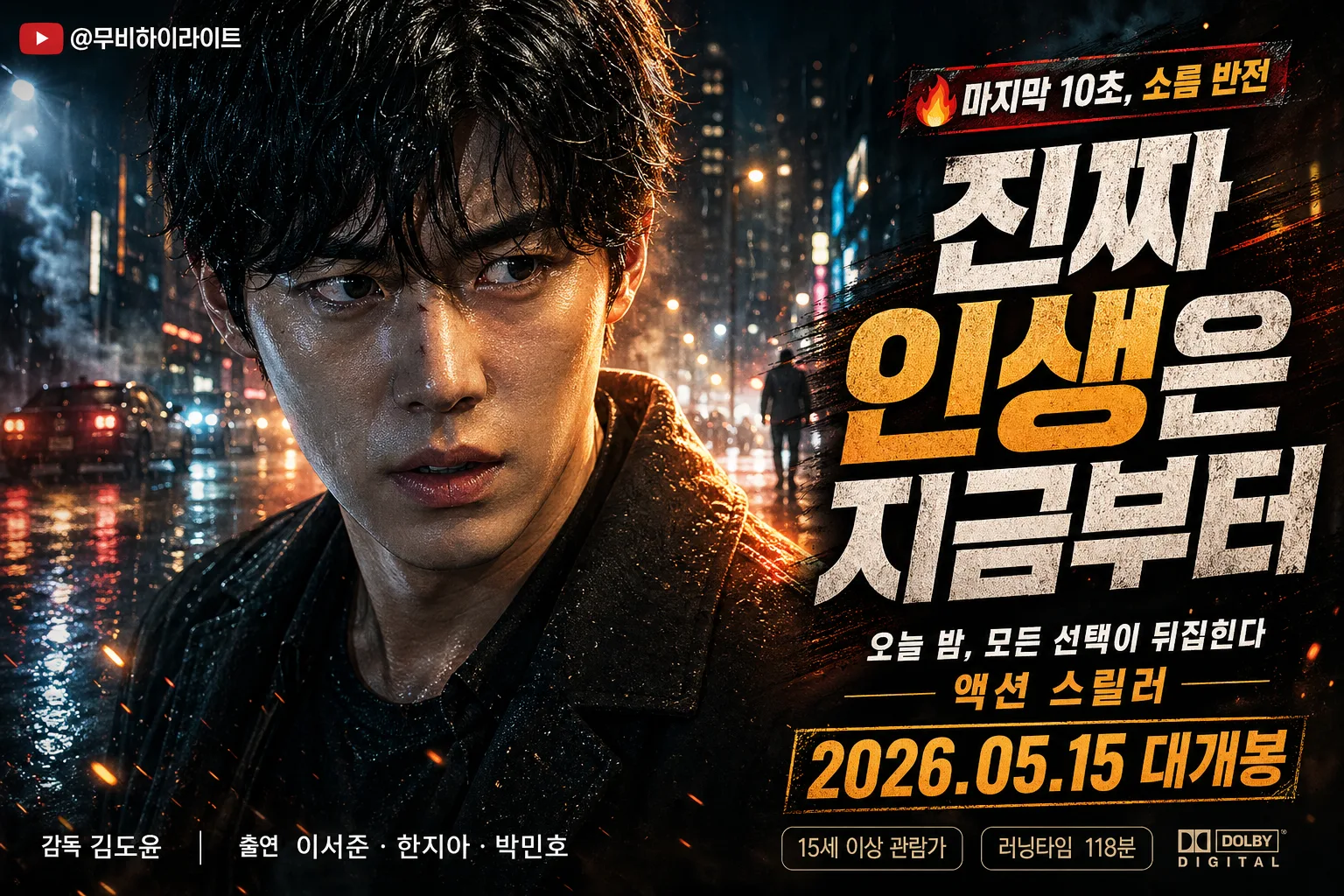 시네마틱 영화 포스터 썸네일 Prompt preview