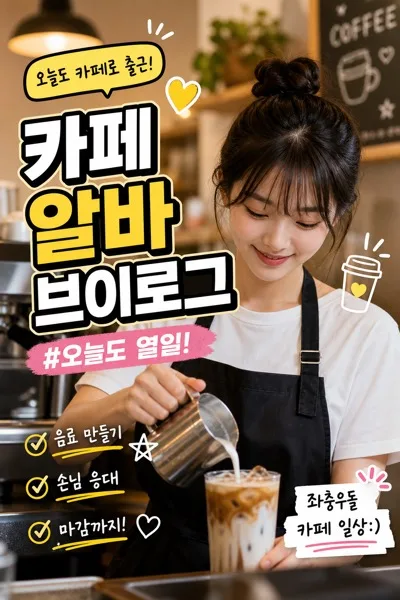 카페알바커버 AI 프롬프트 미리보기