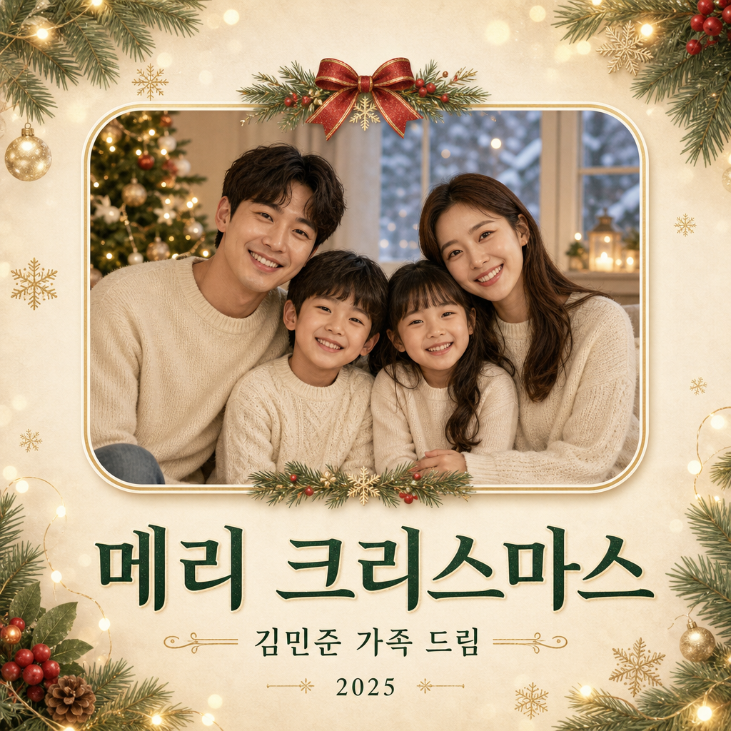 성탄 가족카드 미리보기