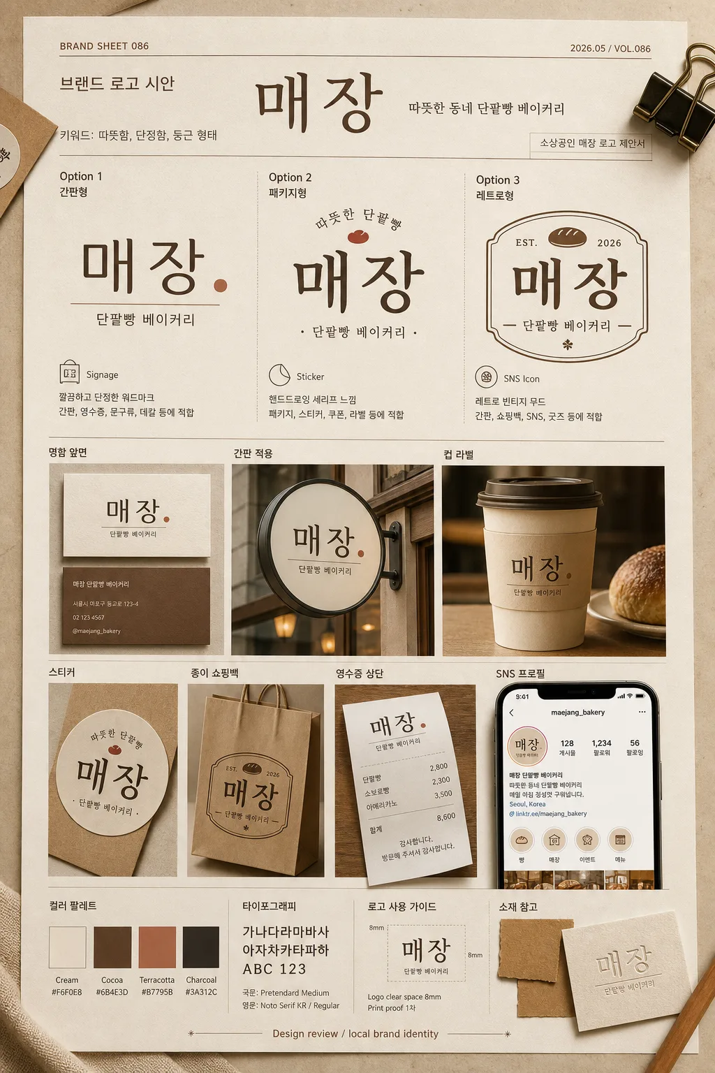 소상공인 매장 로고 디자인 Prompt preview