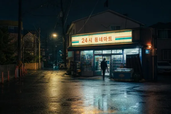 심야 편의점 AI 프롬프트 미리보기