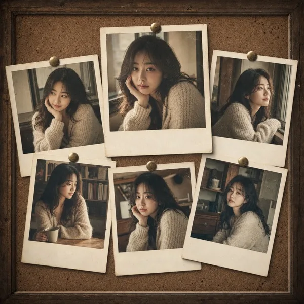 폴라로이드 보드 AI 프롬프트 미리보기