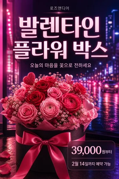 꽃상자 홍보 AI 프롬프트 미리보기