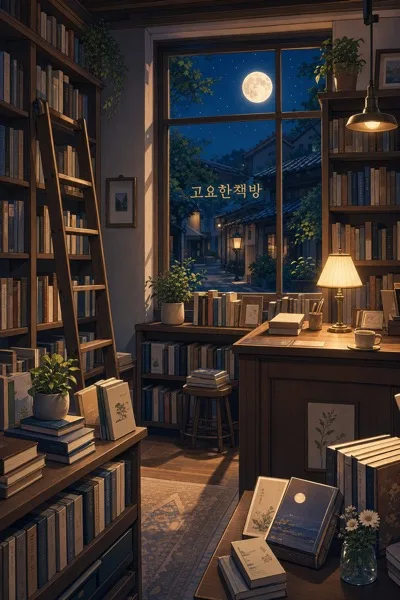 달빛 작은서점 AI 프롬프트 미리보기