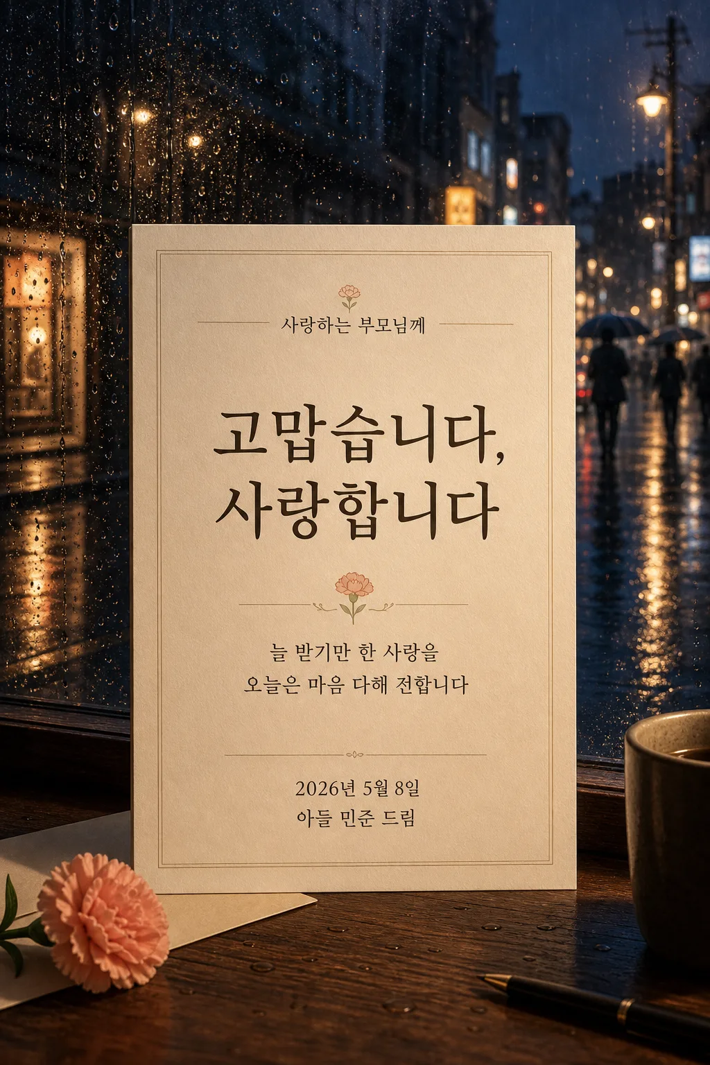 비오는 감사카드 提示詞預覽
