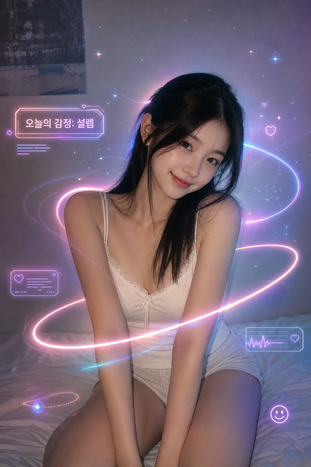 네온 오라 감정 라벨 Prompt preview