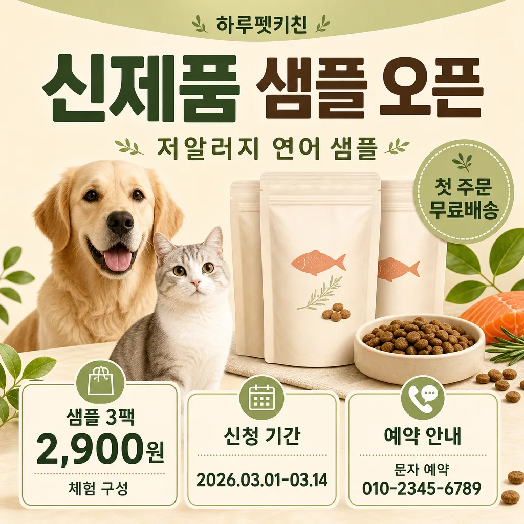 펫푸드 샘플광고 Prompt preview