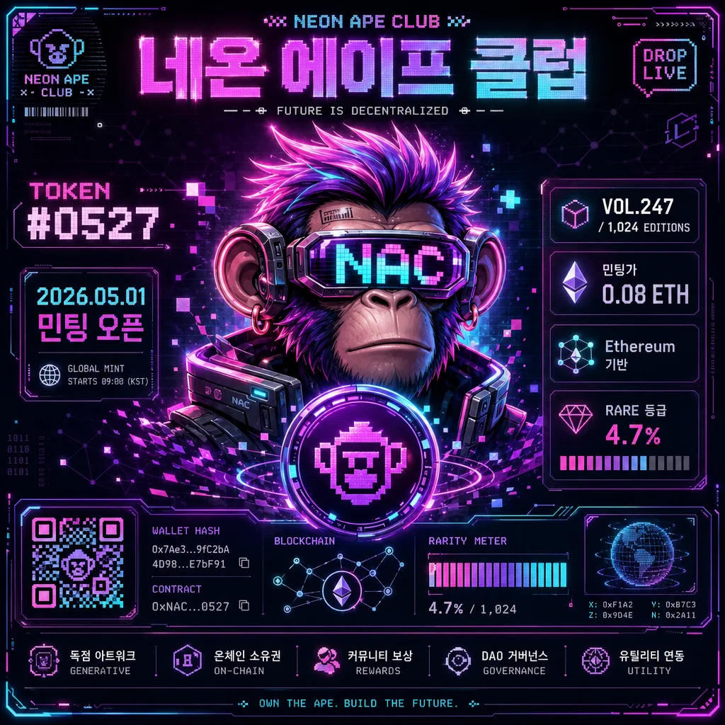 크립토·NFT 아트 컨셉 Prompt preview