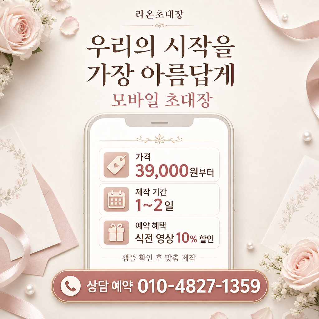 초대장 홍보 미리보기