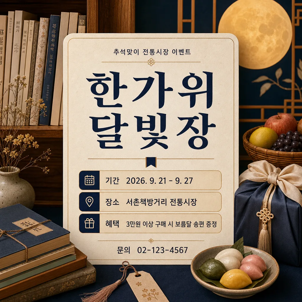 한가위장포스터 Prompt preview