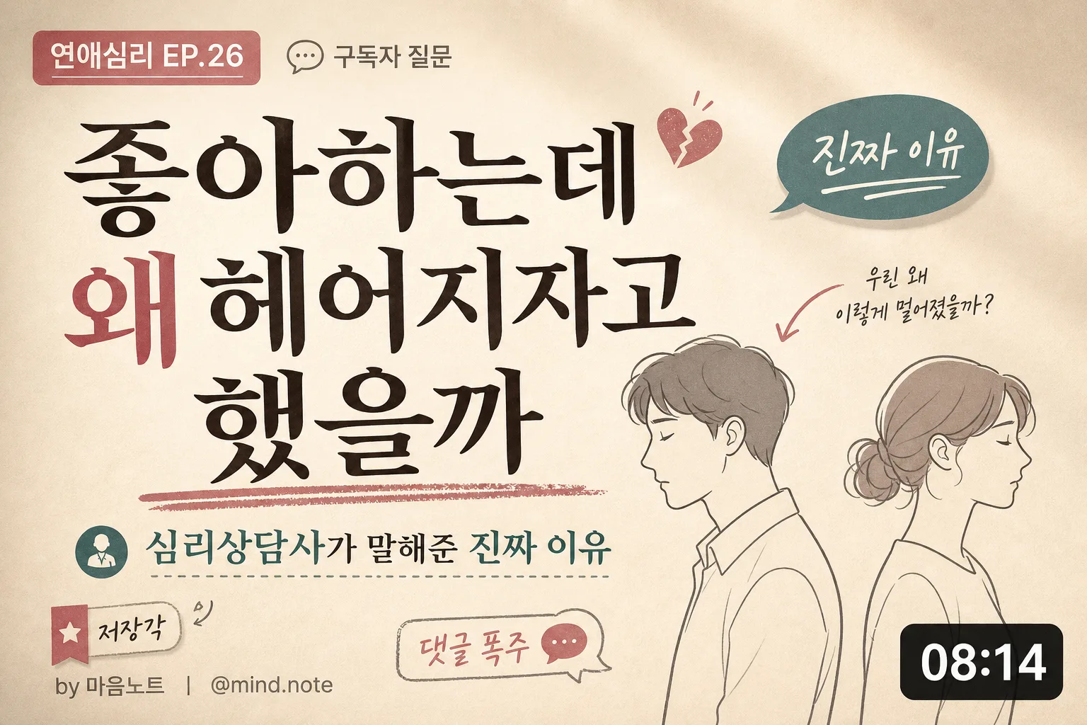 연애·심리 유튜브 썸네일 プロンプトのプレビュー