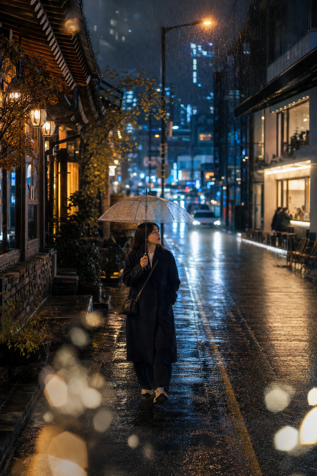서울 빗밤 산책 미리보기