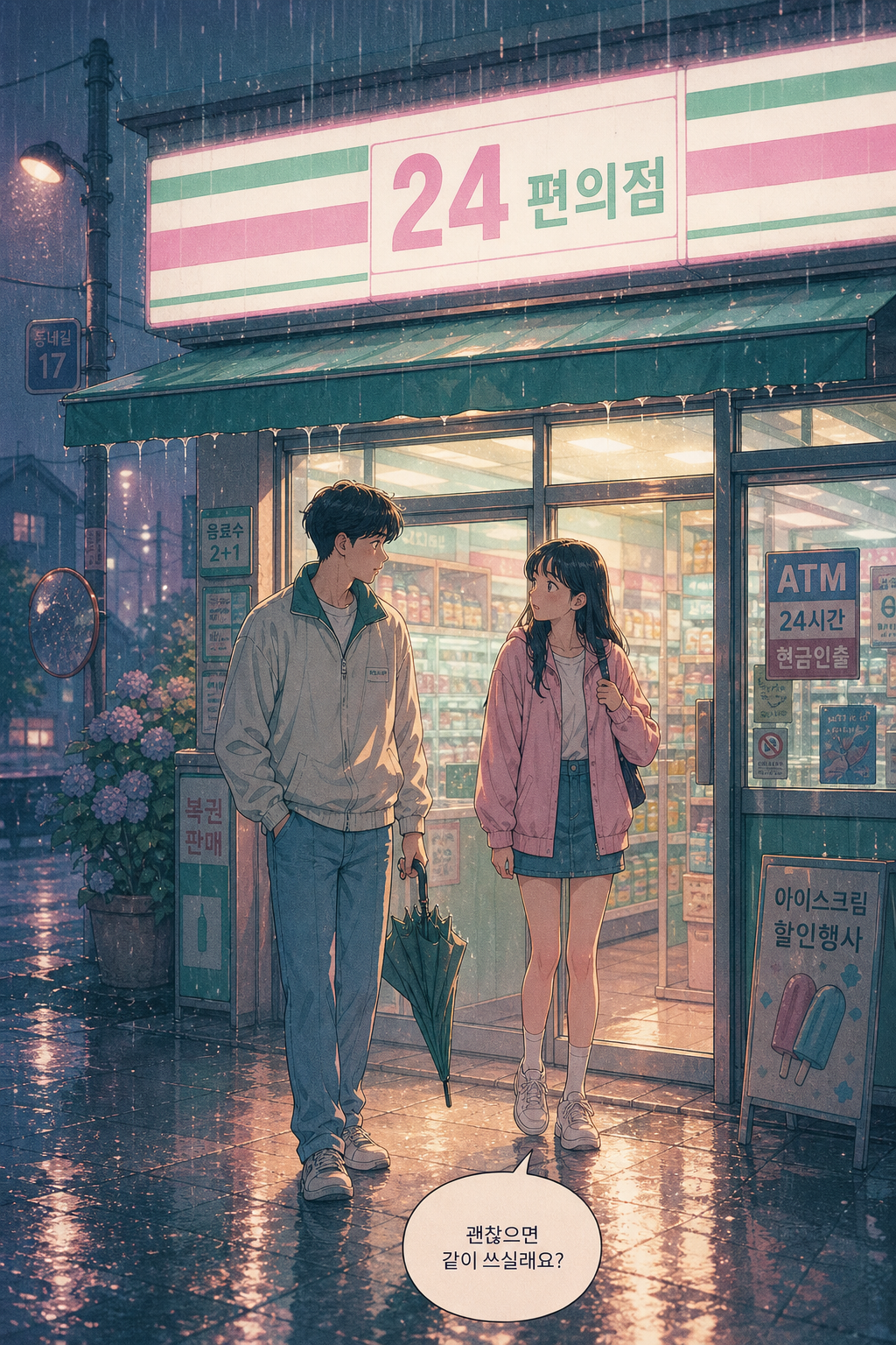 비 오는 첫 만남 미리보기