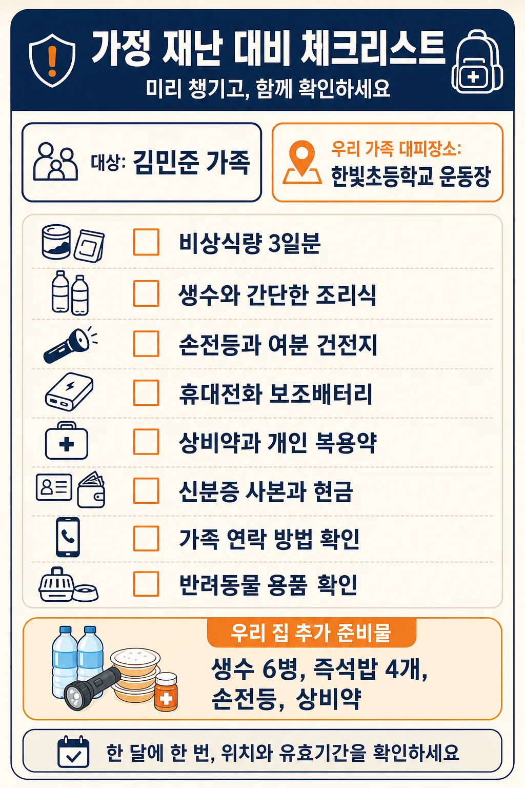 재난대비카드 プロンプトのプレビュー