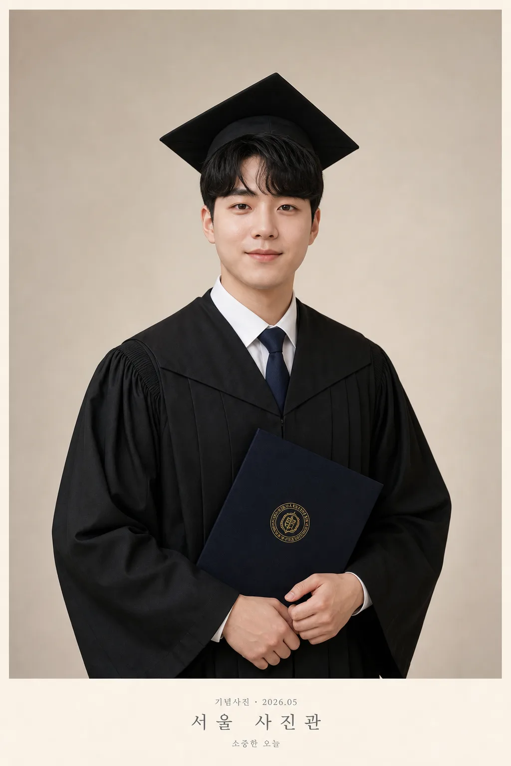 한국 사진관 스튜디오 톤 변환 提示詞預覽