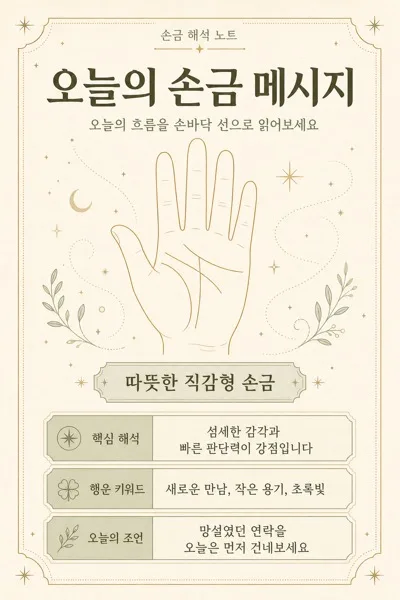 손금해석카드 AI 프롬프트 미리보기