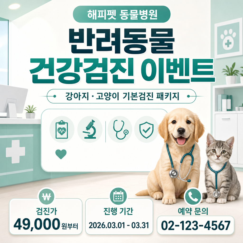 펫검진광고 미리보기