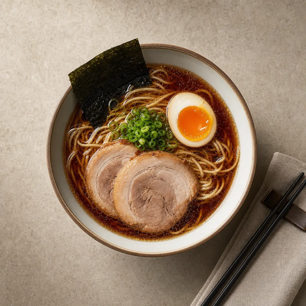 라멘 화보 톱뷰 プロンプトのプレビュー