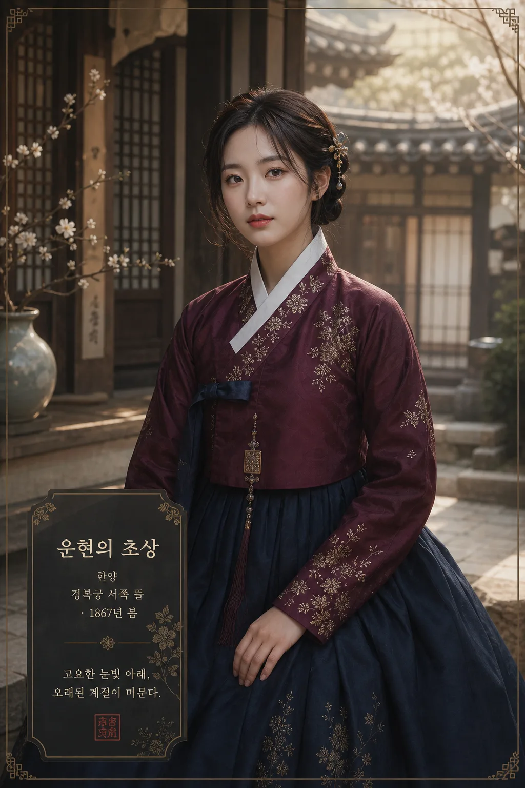 사극 한복 인물 사진 변환 Prompt preview