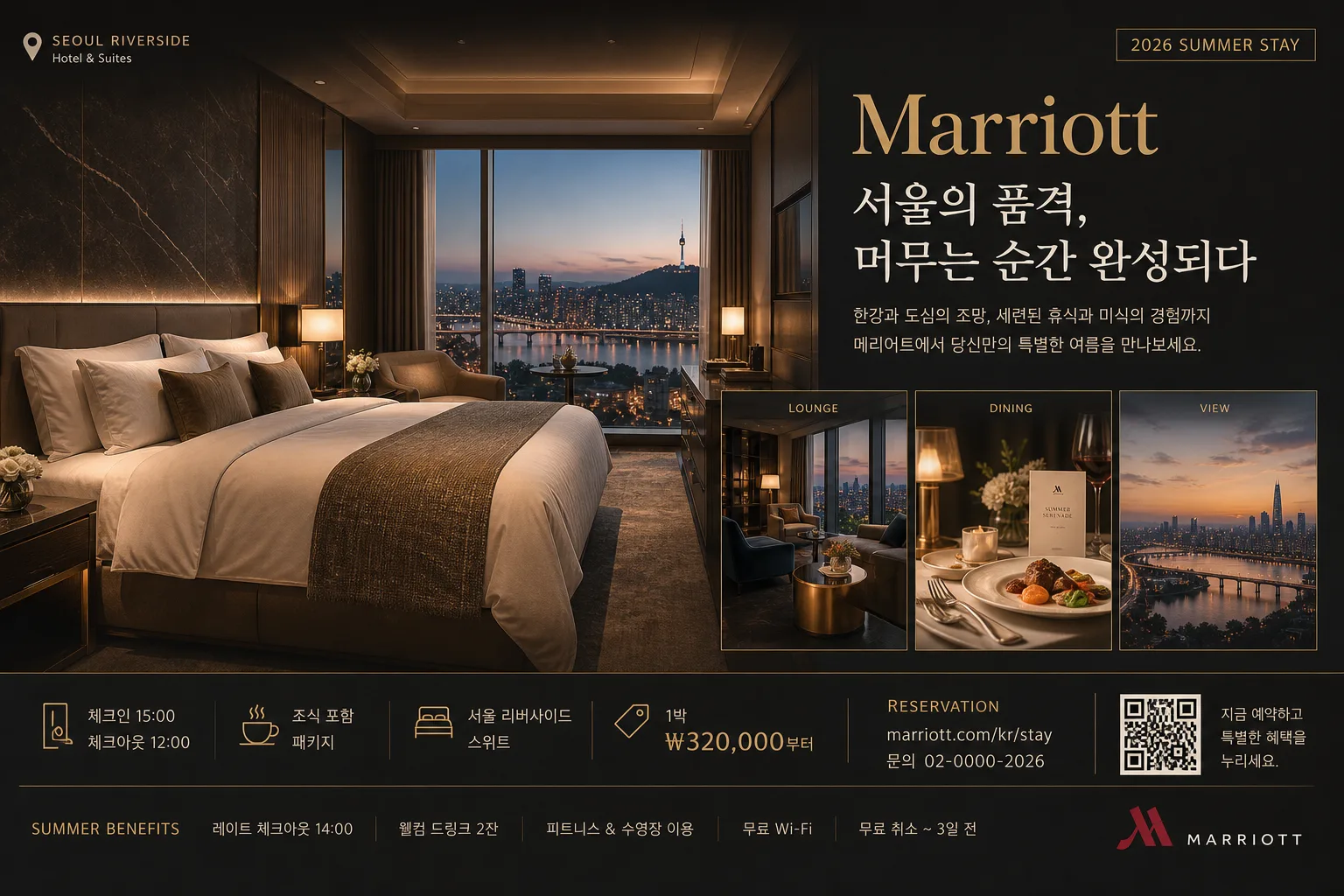 Marriott 럭셔리 호텔 광고 Prompt preview
