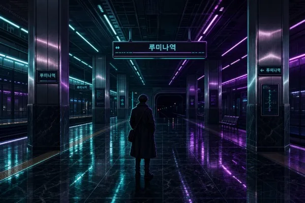 네온 지하철 Prompt preview