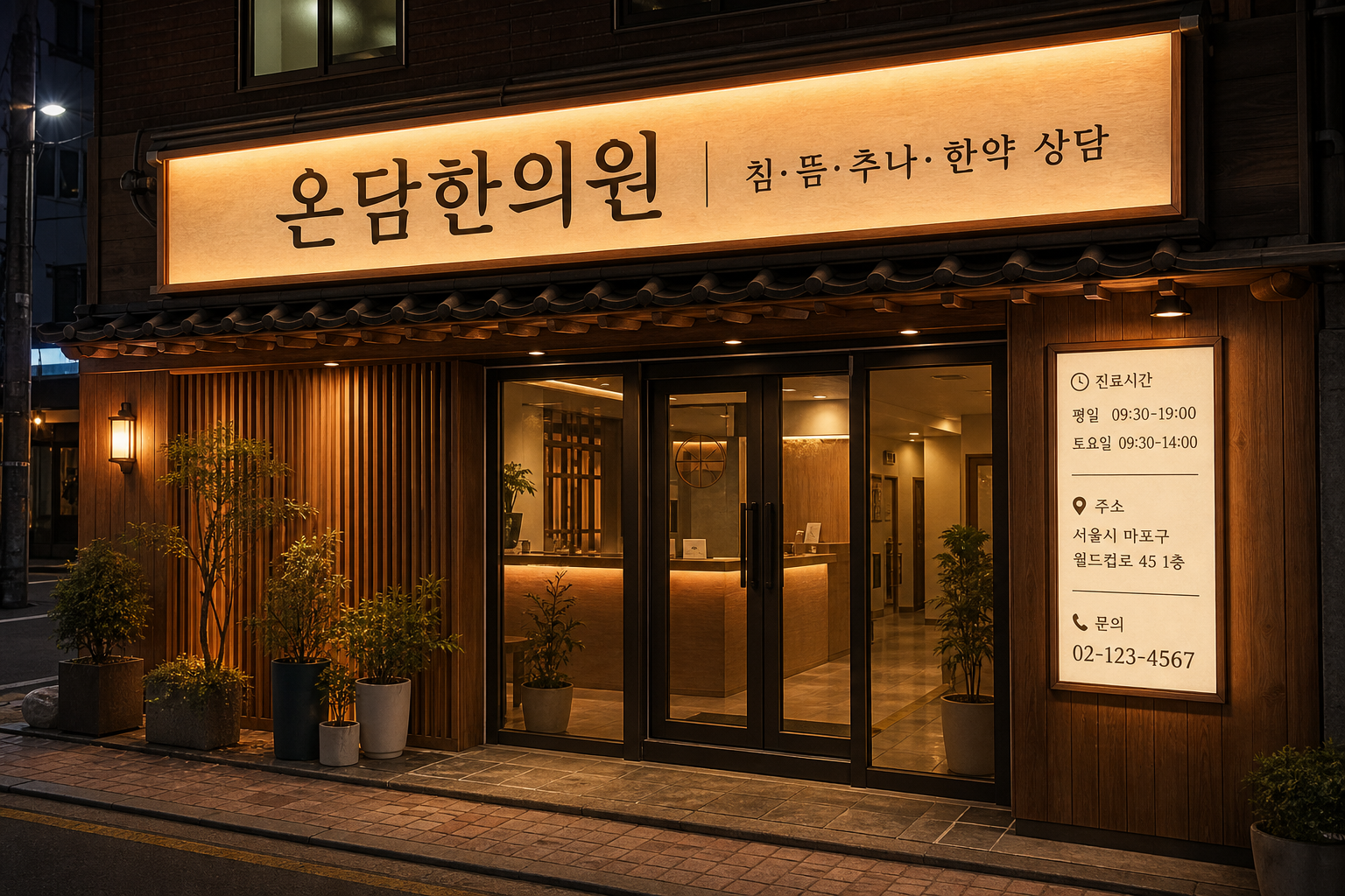 한의원간판시안 미리보기