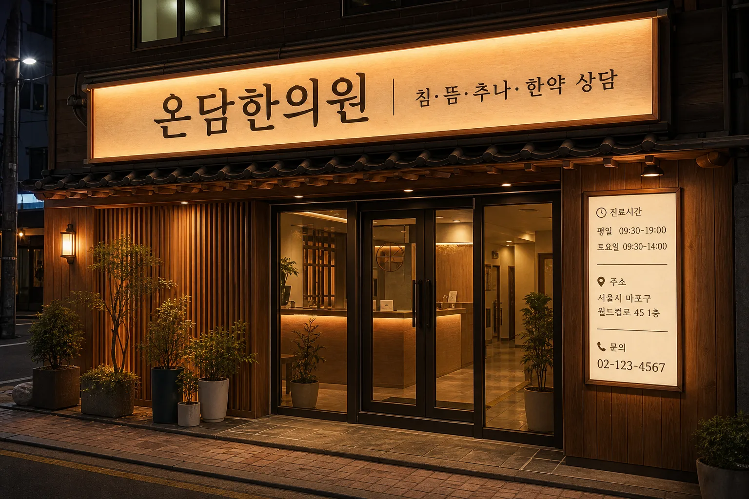 한의원간판시안 プロンプトのプレビュー