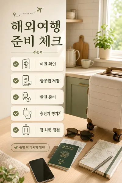 여행준비체크 AI 프롬프트 미리보기