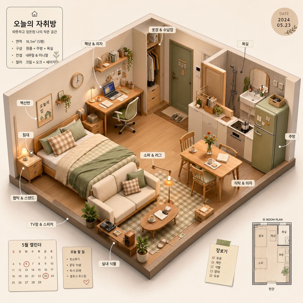 아이소메트릭 3D 인테리어 미리보기