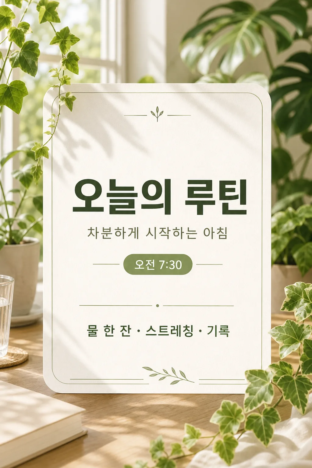 루틴시작컷 Prompt preview