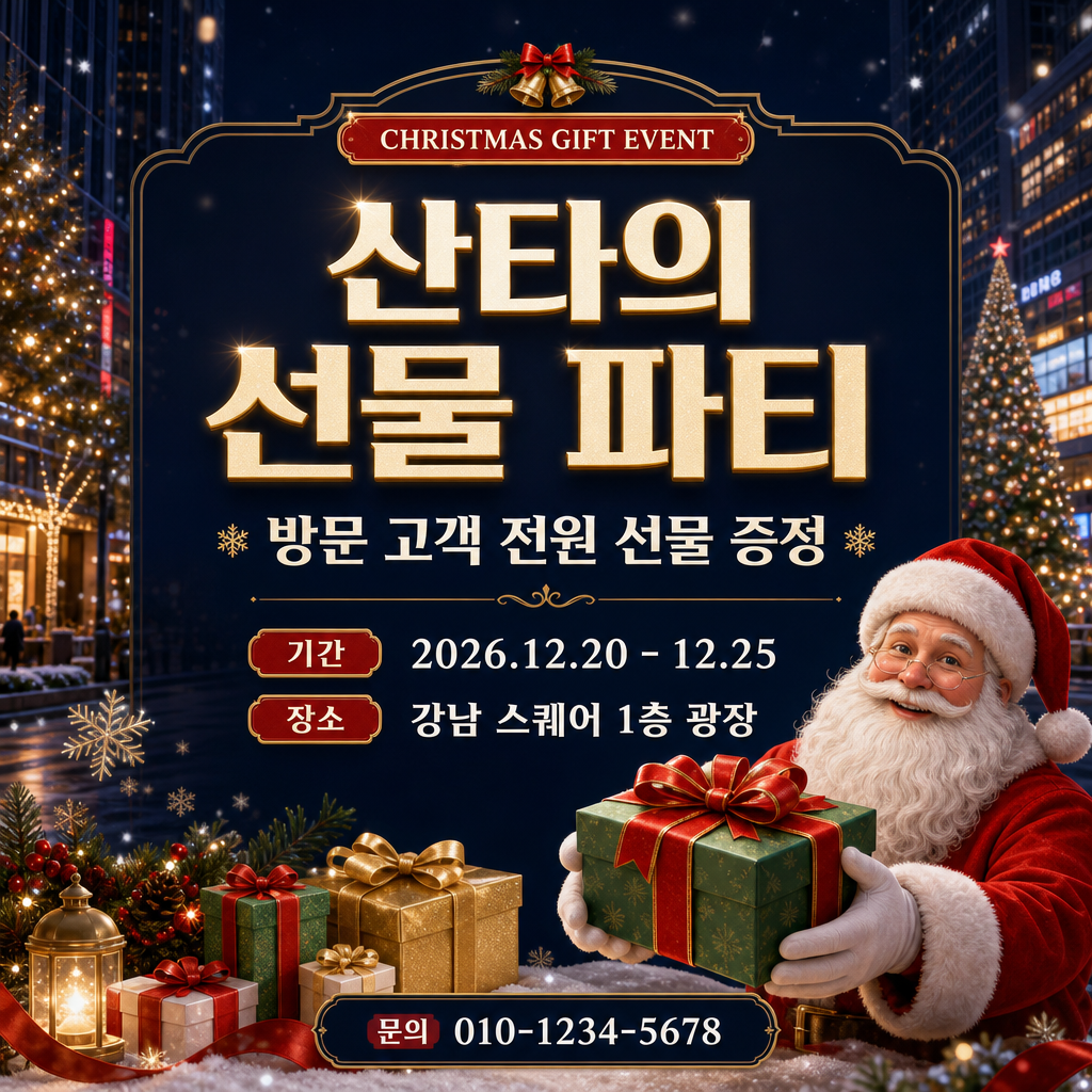 산타 선물전 미리보기