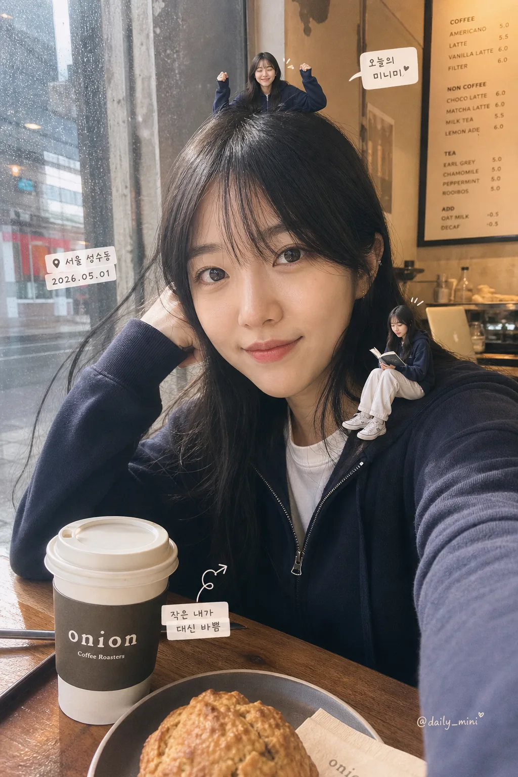미니미 합성 일상 컷 提示詞預覽