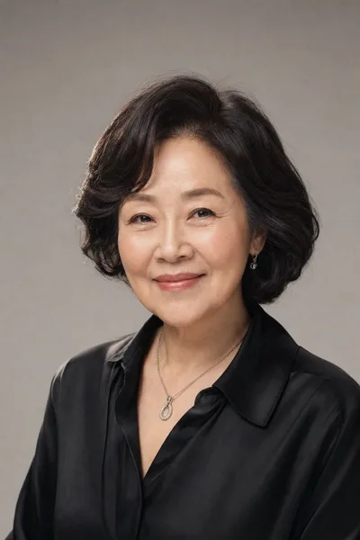 시니어 배우 프로필 초상 AI 프롬프트 미리보기