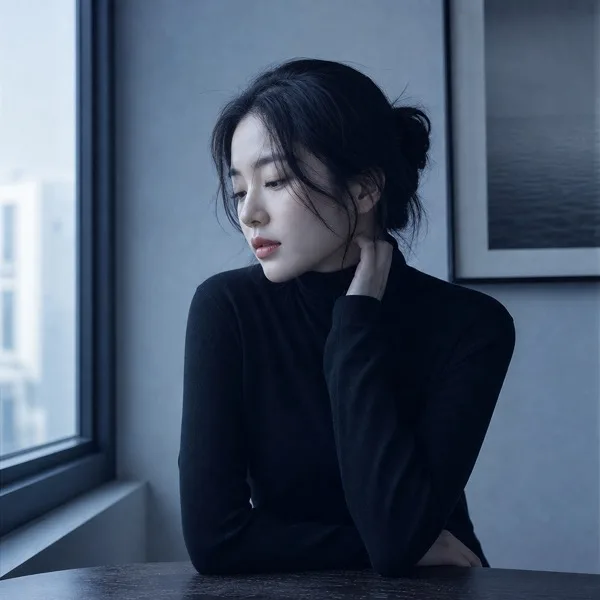 차가운푸른톤 AI 프롬프트 미리보기