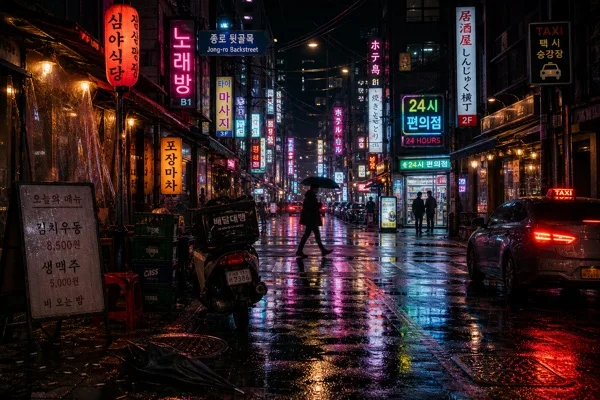 서울·홍콩·도쿄 네온 야경 사진 提示詞預覽